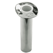 C.E. Smith Flush Mount Rod Holder - 0 Degree  9" Depth - Stainless Steel - Cast Bottom - White Vinyl Liner [53670CA] - Premium Rod Holders Besafe1st®  Shop now 