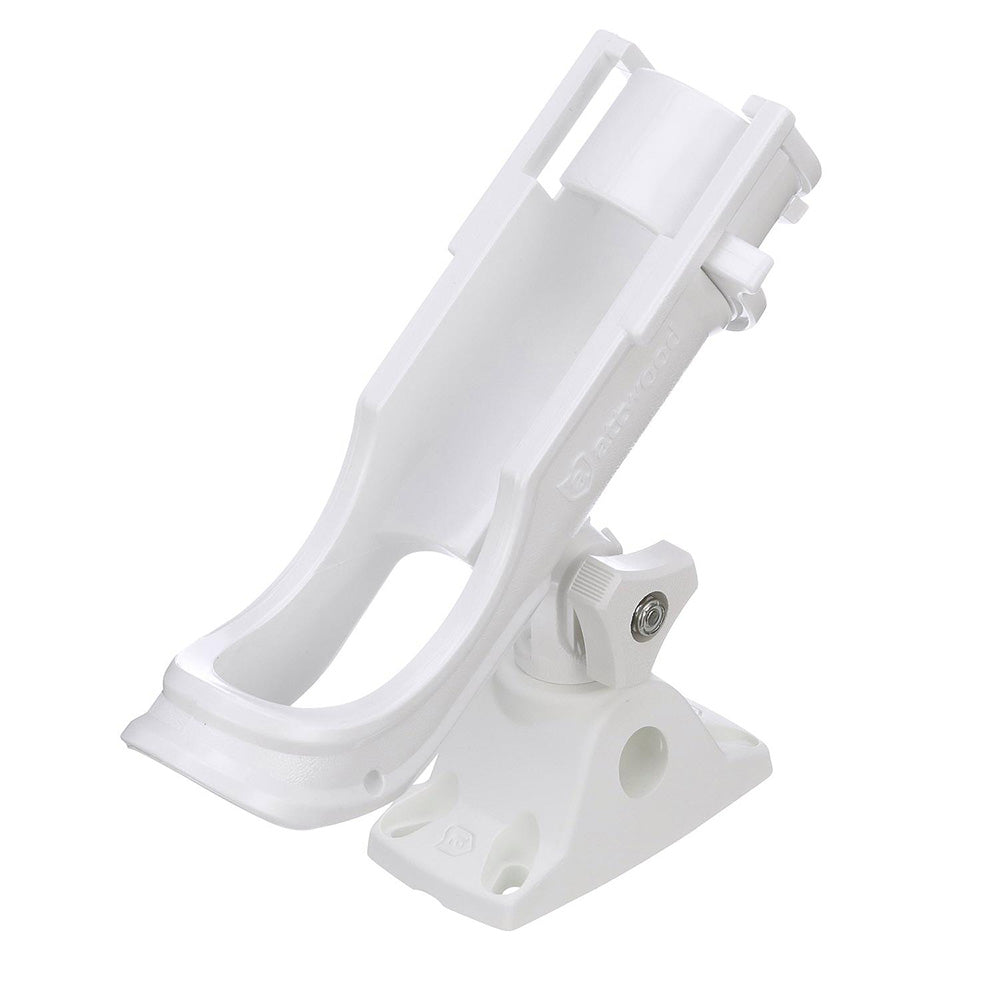Attwood Heavy-Duty Adjustable Rod Holder w/Combo Mount - White [5009W4] - Besafe1st®  