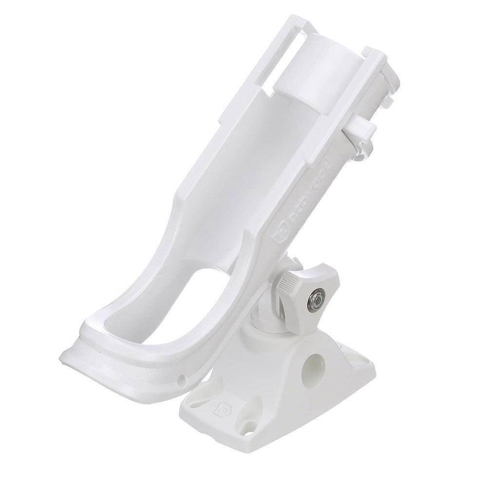 Attwood Heavy-Duty Adjustable Rod Holder w/Combo Mount - White [5009W4] - Besafe1st
