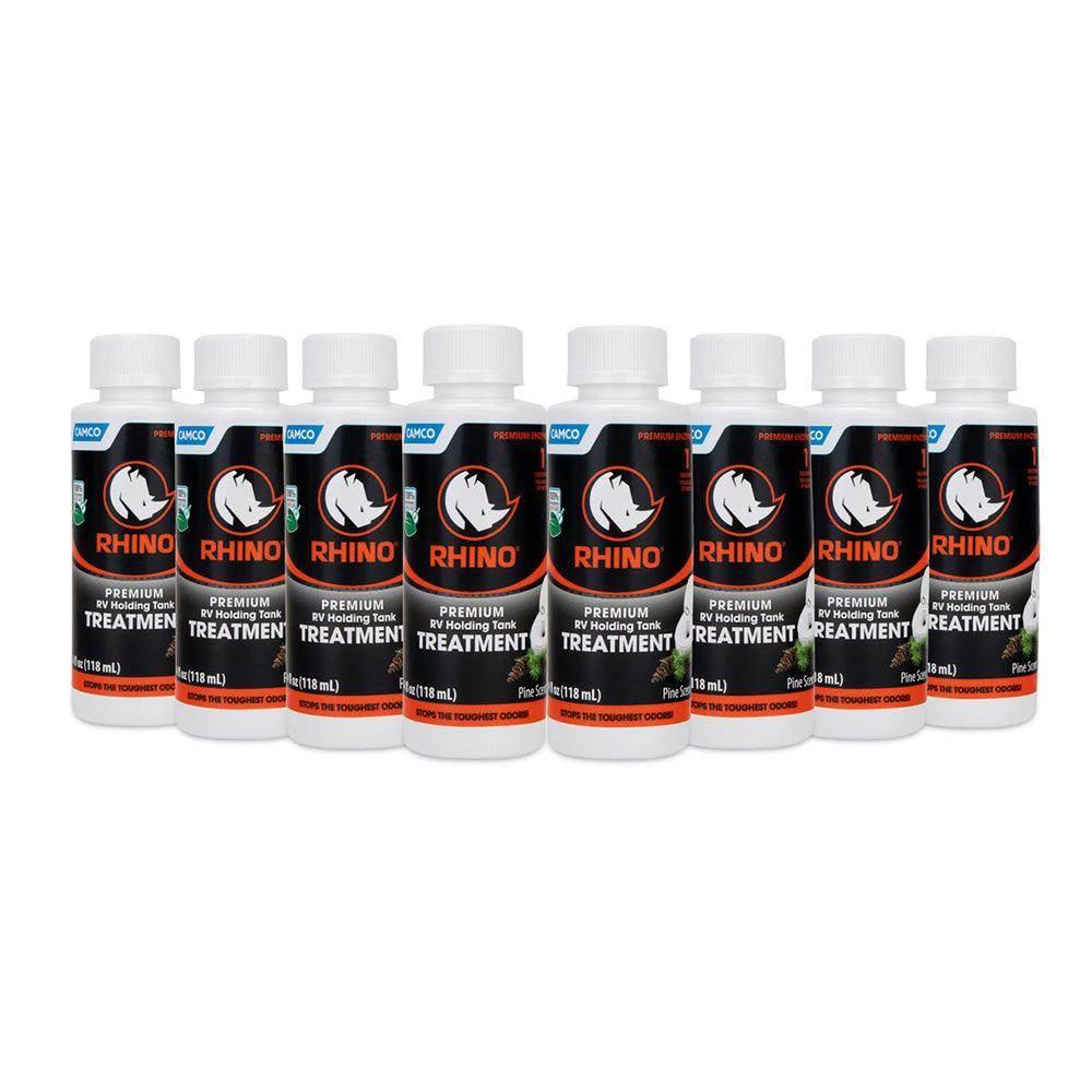 Camco Rhino Premium RV Holding Tank Treatment - 8 Single 4oz Bottles [41511] - Besafe1st
