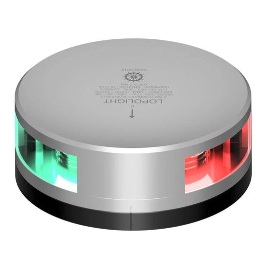 Lopolight Combined Sidelight - 2NM - Silver Housing w/FB Base [201-003-FB] - Besafe1st