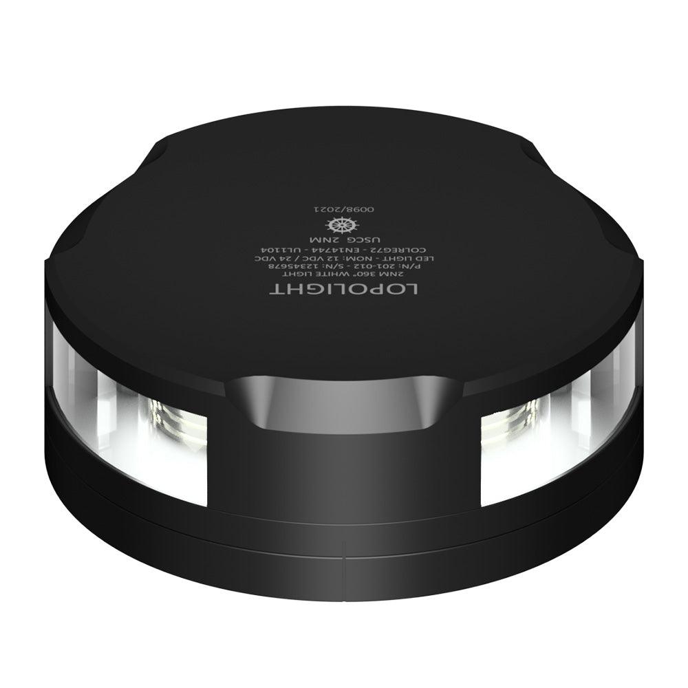 Lopolight 360-Degree Anchor Light - 2NM - Black Housing w/FB Base [201-012-FB-B] - Besafe1st® 