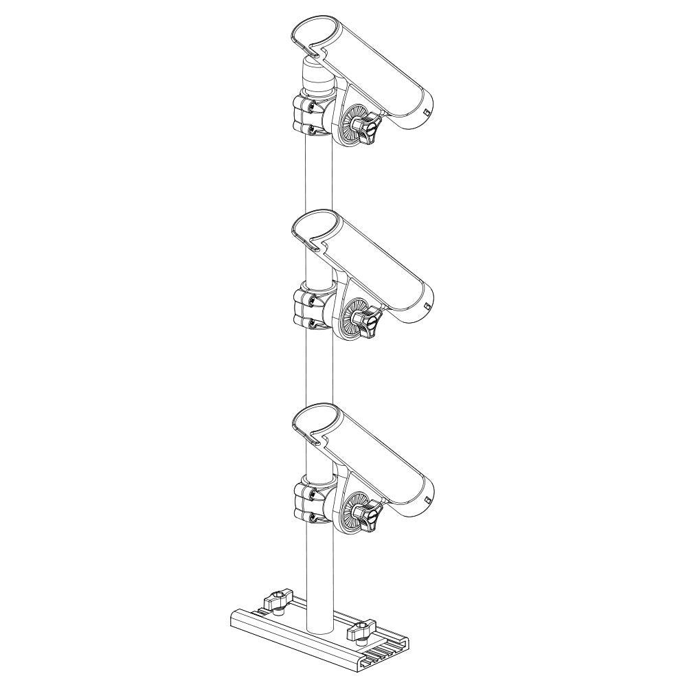 Scotty 333 Track Mounted Rod Tree - Rodmaster II Rod Holders [0333] - Besafe1st® 