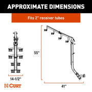 CURT ActiveLink Ultra Series Bike Rack - 4 Bikes Up to 180 lbs [18412] - Premium Accessories Besafe1st Shop now 