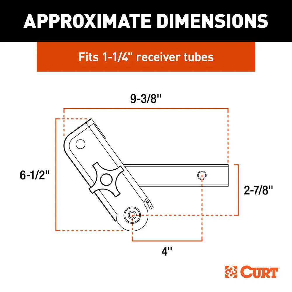 CURT ActiveLink 1-1/4" Receiver Shank - Up to 3500 lbs [18401] - Premium Accessories Besafe1st Shop now 