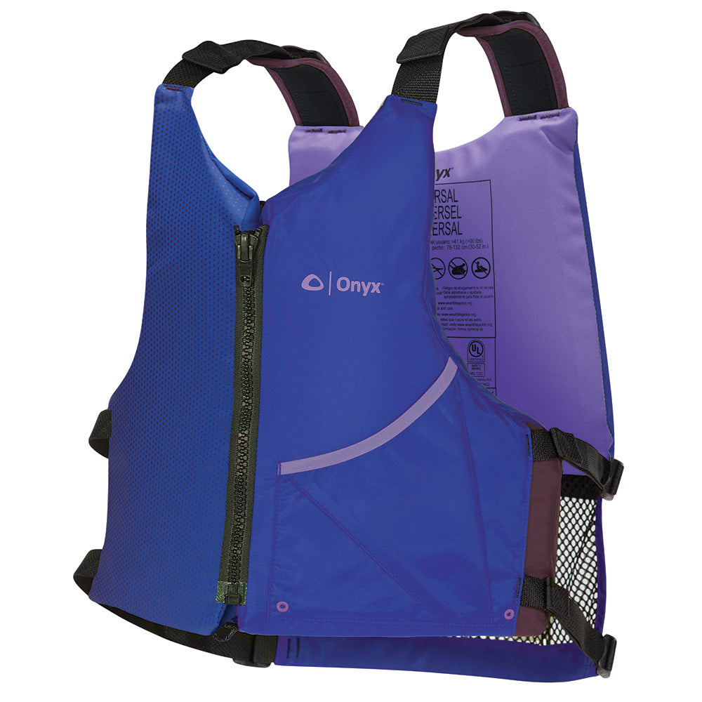 Onyx Universal Paddle PFD Life Jacket - Adult - Blue/Purple [121900-600-004-24] - Premium Life Vests  Shop now at Besafe1st® 