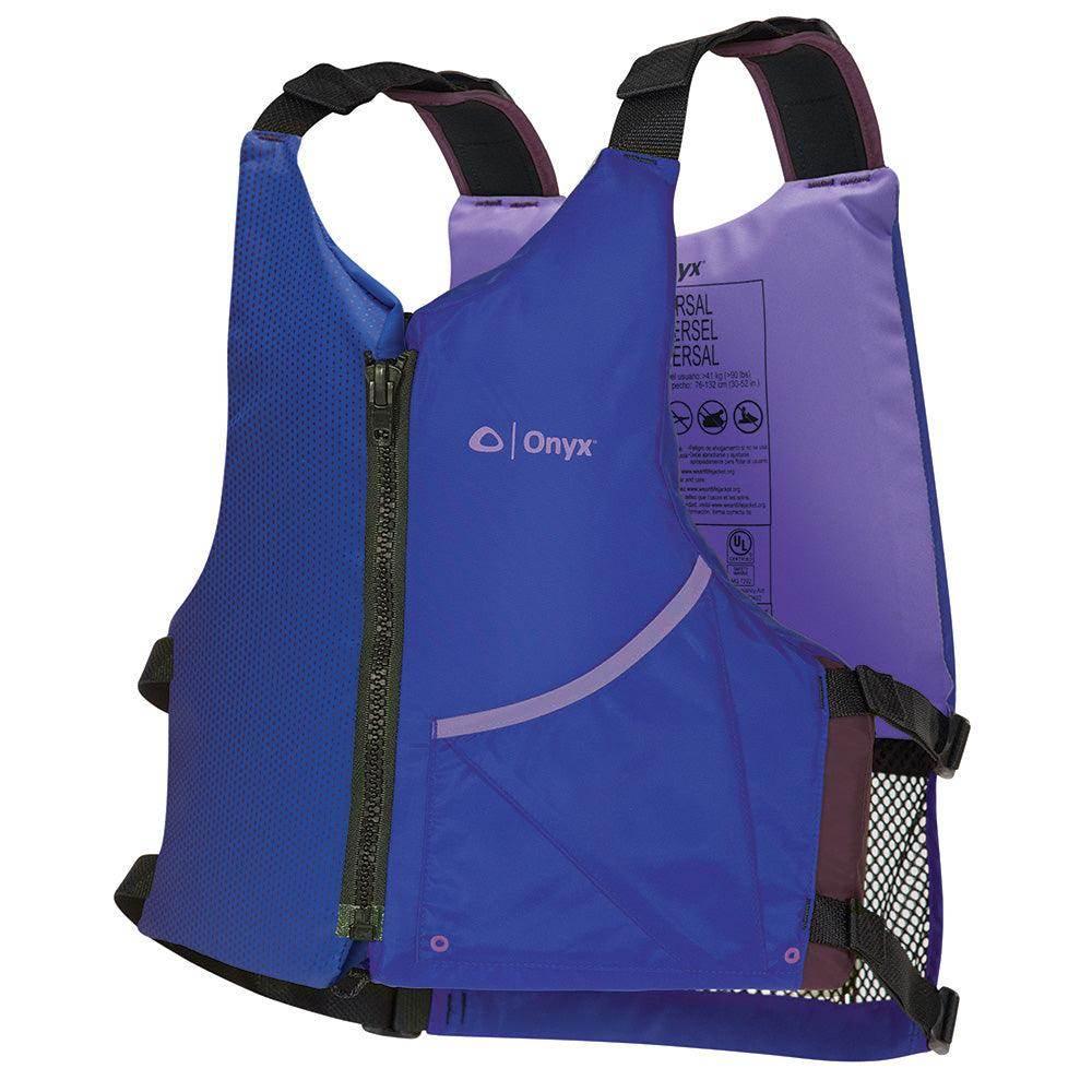 Onyx Universal Paddle PFD Life Jacket - Adult - Blue/Purple [121900-600-004-24] - Besafe1st