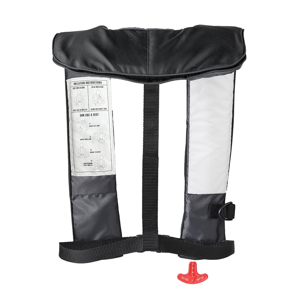 Bluestorm Cirro 26 Auto/Manual Type V Inflatable PFD - Apex Black [BS-SL6FA-22-BLK] - Besafe1st® 