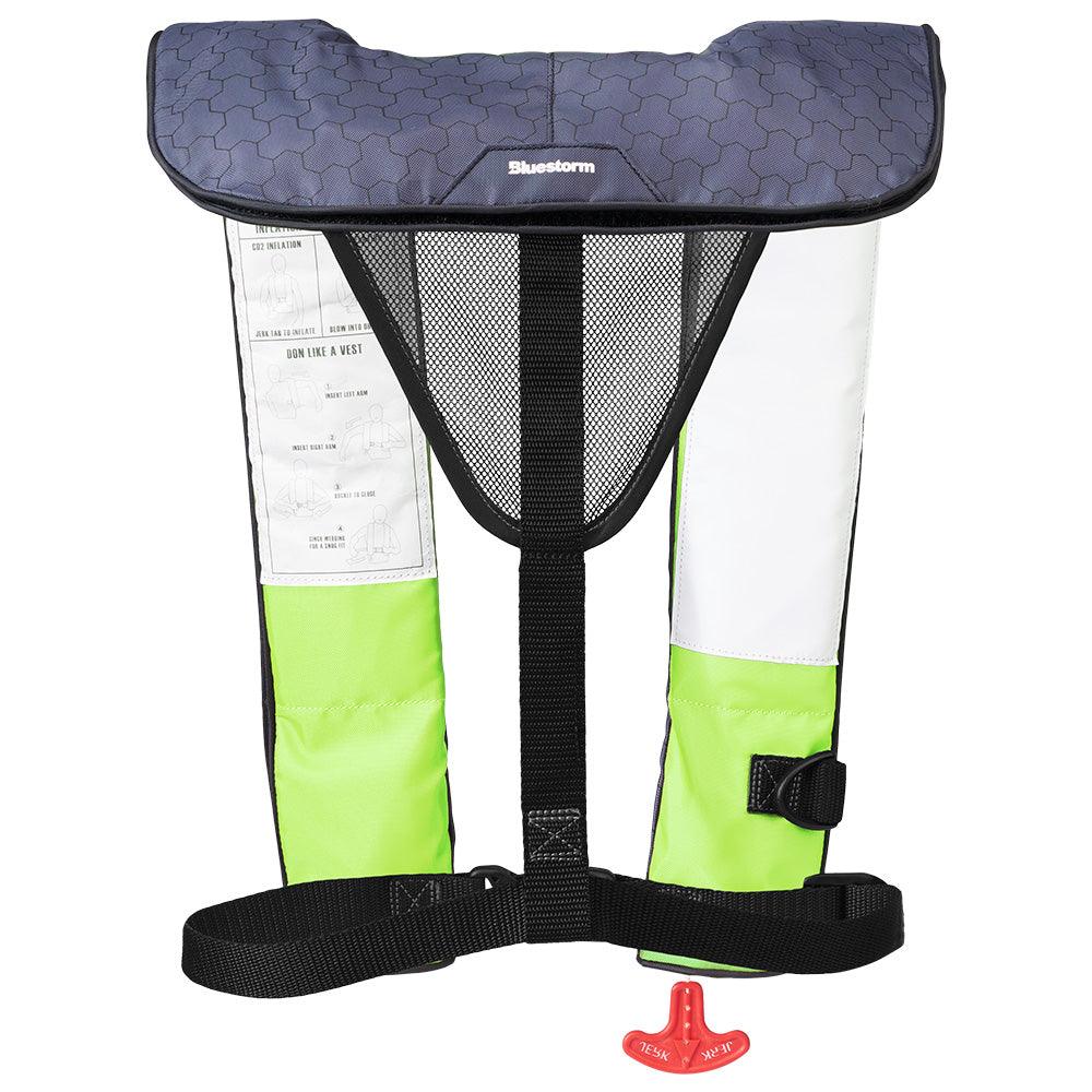 Bluestorm Cirrus 26 Auto/Manual Type V Inflatable PFD - Hi-Vis [SL6F-21-HVS] - Besafe1st® 