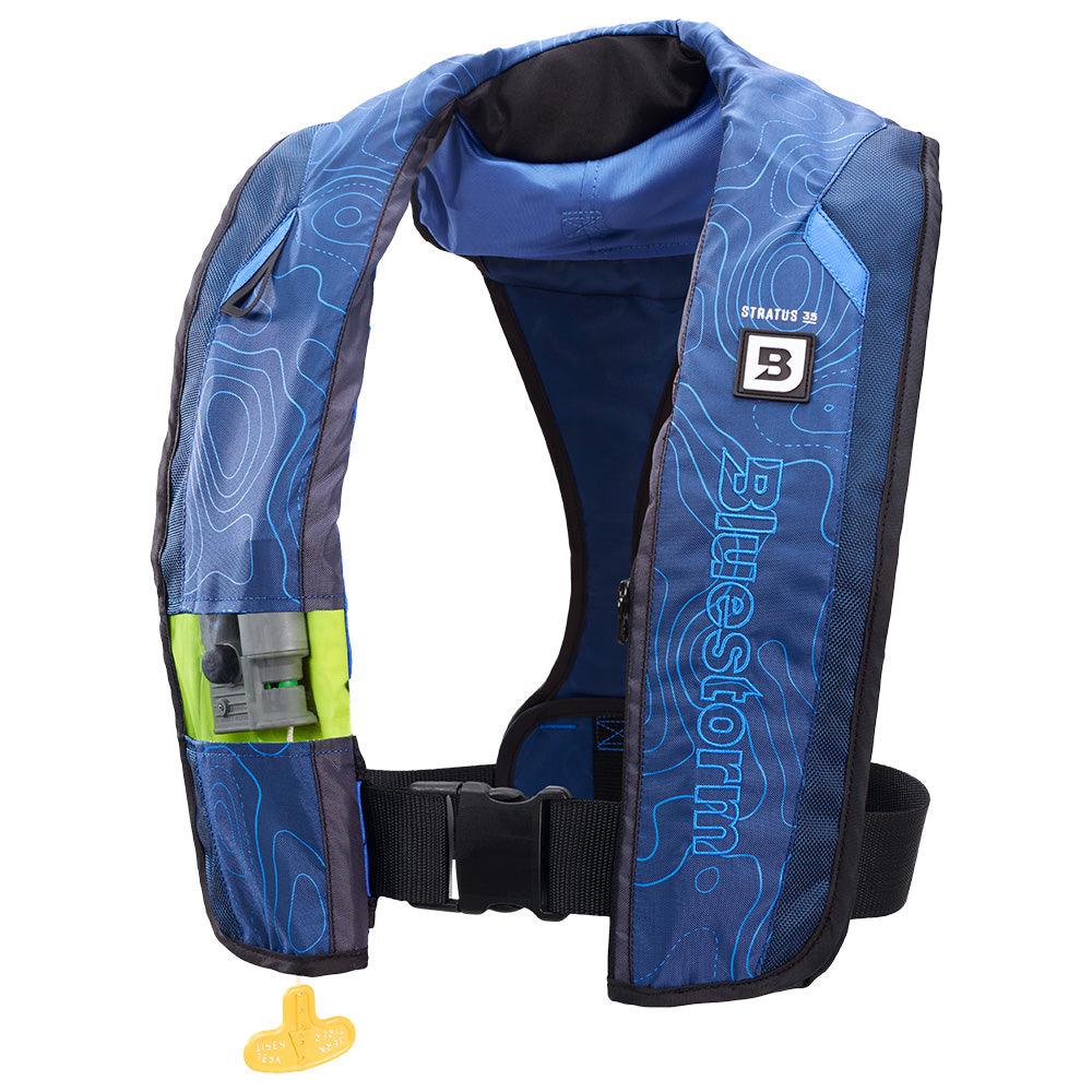 Bluestorm Stratus 35 Auto Type II Inflatable PFD - Deep Blue [T1H-19-NAV] - Besafe1st® 