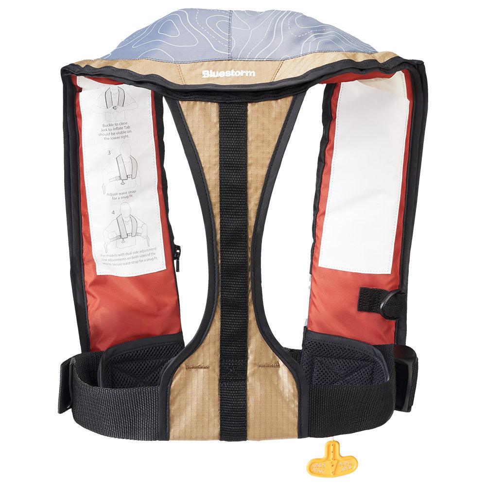 Bluestorm Stratus 35 Auto Type II Inflatable PFD - Tan [T1H-19-TAN] - Besafe1st® 