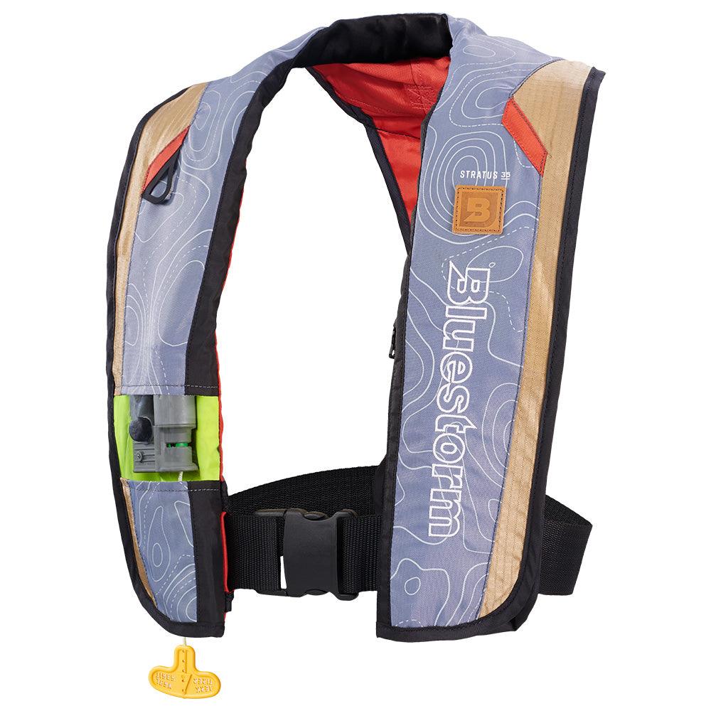 Bluestorm Stratus 35 Auto Type II Inflatable PFD - Tan [T1H-19-TAN] - Besafe1st® 