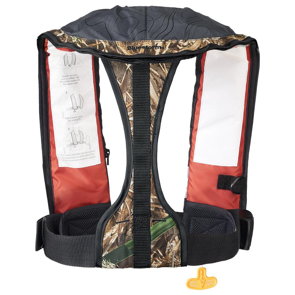 Bluestorm Stratus 35 Auto Type II Inflatable PFD - MAX5 Camo [BS-T1H-22-MX5] - Besafe1st® 