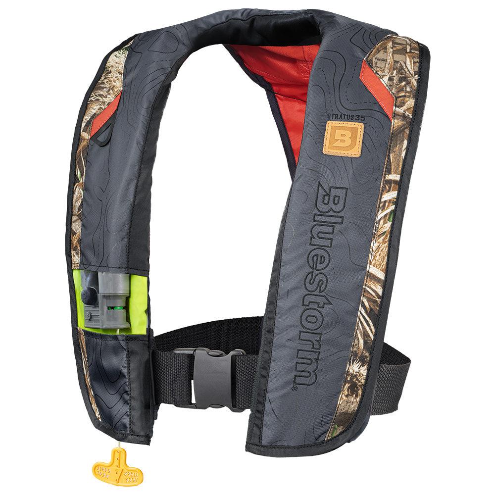 Bluestorm Stratus 35 Auto Type II Inflatable PFD - MAX5 Camo [BS-T1H-22-MX5] - Besafe1st® 