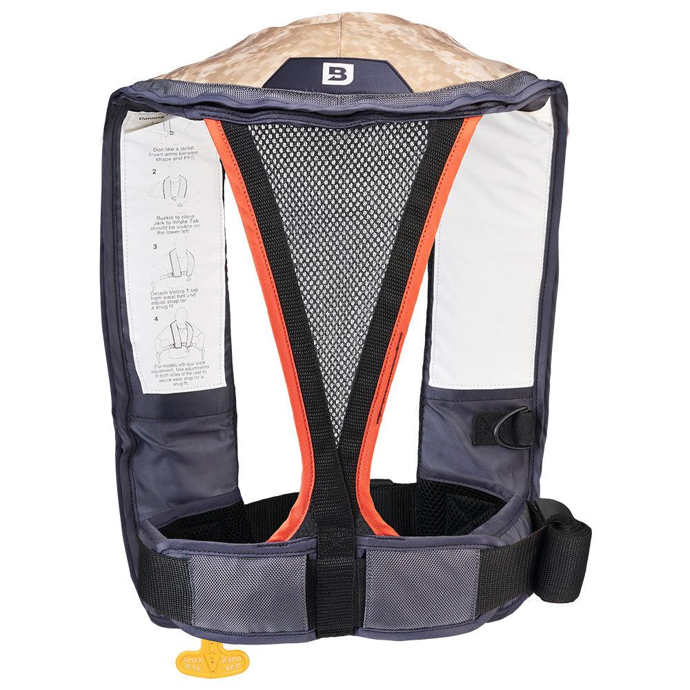 Bluestorm Atmos 40 Auto Type II Inflatable PFD - Tan [D1H-19-TAN] - Besafe1st® 