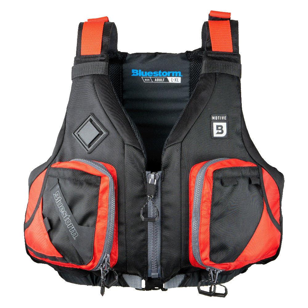 Bluestorm Motive Kayak Fishing Vest - Nitro Red - S/M [BS-248-RDD-S/M] - Besafe1st® 