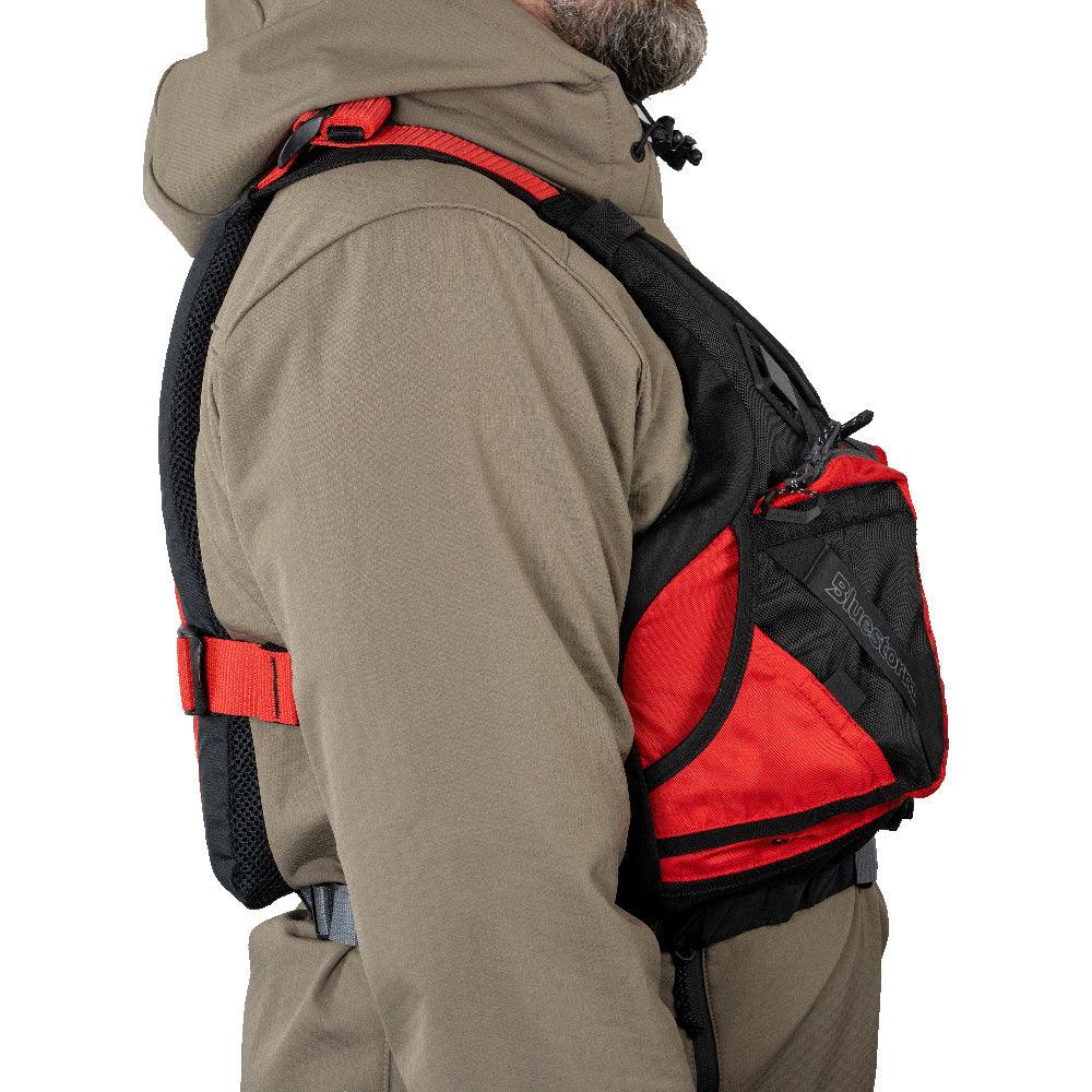 Bluestorm Motive Kayak Fishing Vest - Nitro Red - S/M [BS-248-RDD-S/M] - Besafe1st® 