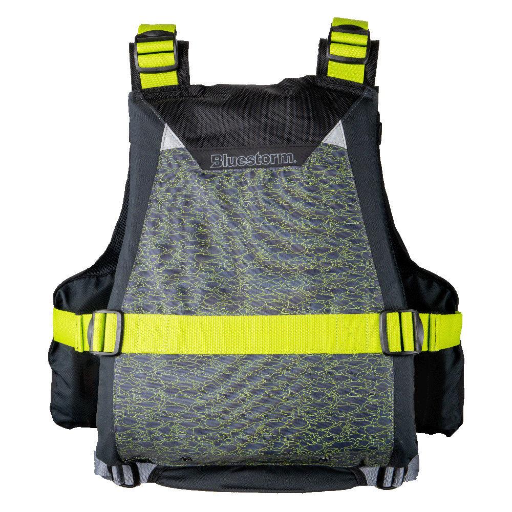 Bluestorm Motive Kayak Fishing Vest - Hi-Vis - S/M [BS-248-HVS-S/M] - Besafe1st