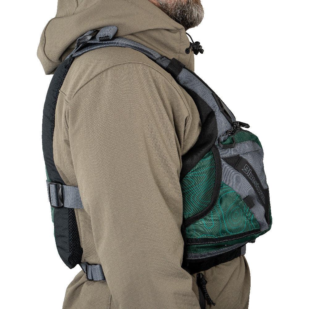 Bluestorm Motive Kayak Fishing Vest - Hunter Green - S/M [BS-248-HNT-S/M] - Besafe1st® 