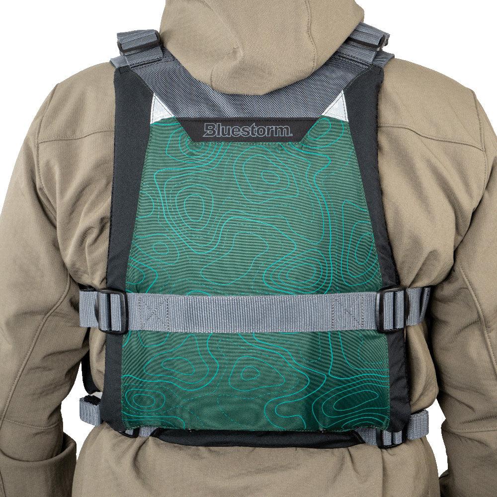 Bluestorm Motive Kayak Fishing Vest - Hunter Green - S/M [BS-248-HNT-S/M] - Besafe1st® 