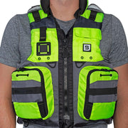 Bluestorm Classic Adult Fishing Life Jacket - Hi-Vis - S/M [BS-70B-HVS-S/M] - Besafe1st® 