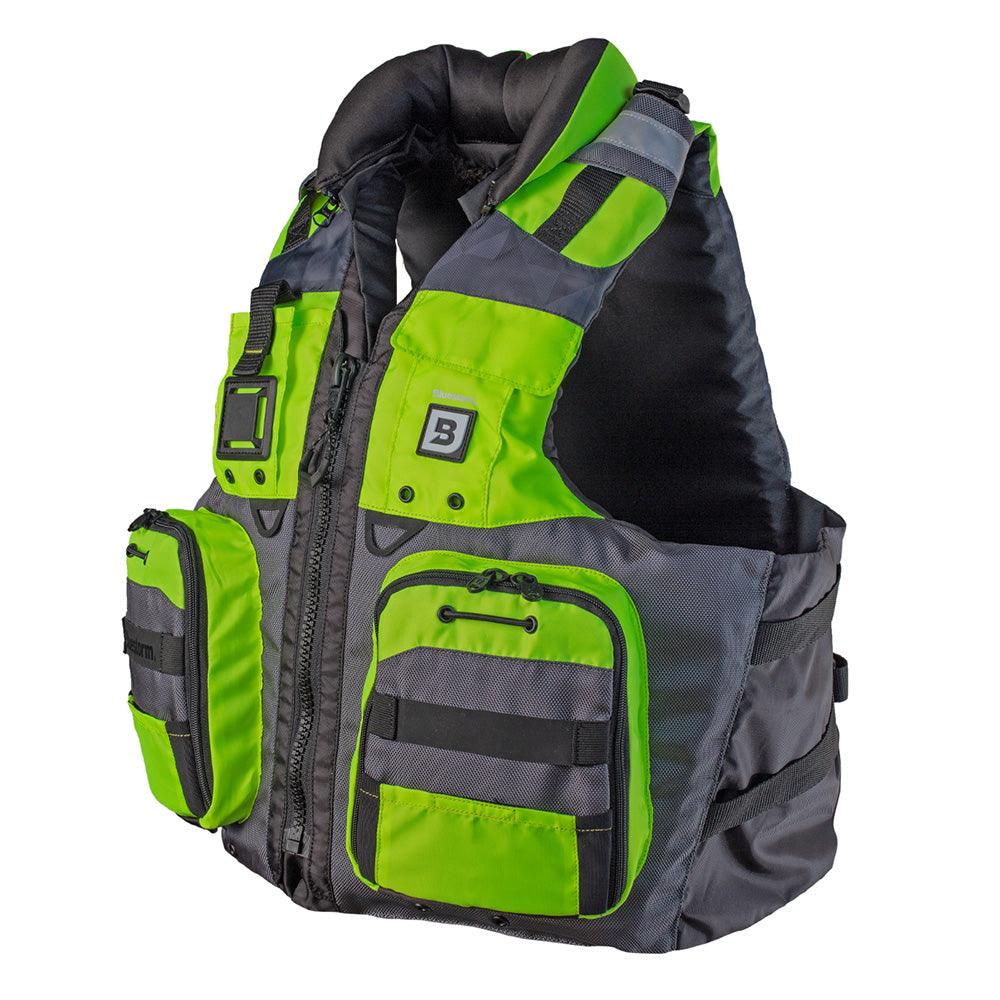 Bluestorm Classic Adult Fishing Life Jacket - Hi-Vis - 2XL/3XL [BS-70B-HVS-2/3X] - Besafe1st® 