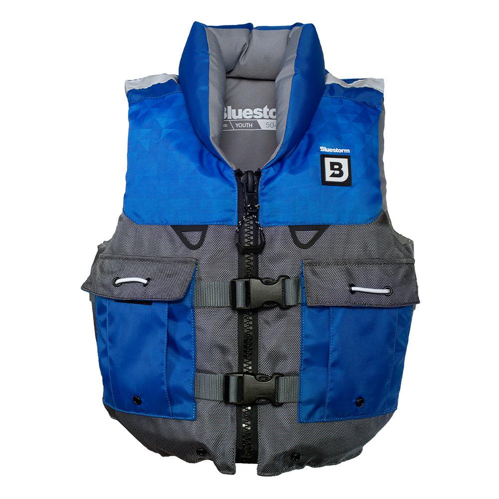 Bluestorm Classic Youth Fishing Life Jacket - Deep Blue [BS-365-NAV-Y] - Besafe1st® 