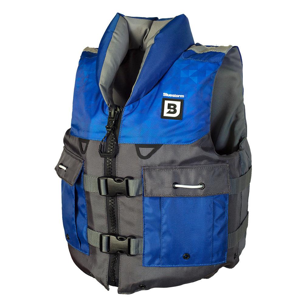 Bluestorm Classic Youth Fishing Life Jacket - Deep Blue [BS-365-NAV-Y] - Besafe1st® 