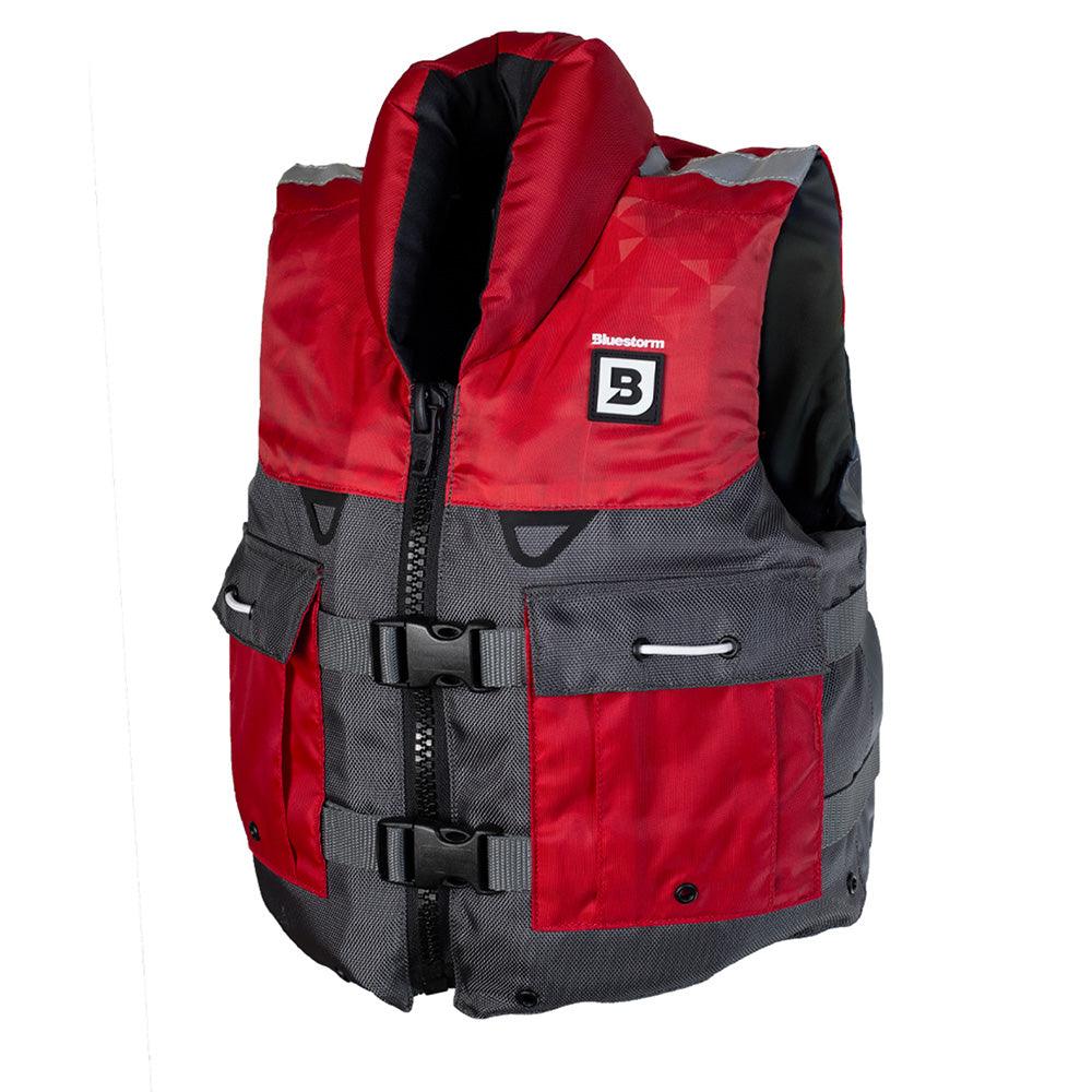 Bluestorm Classic Youth Fishing Life Jacket - Nitro Red [BS-365-RED-Y] - Besafe1st® 