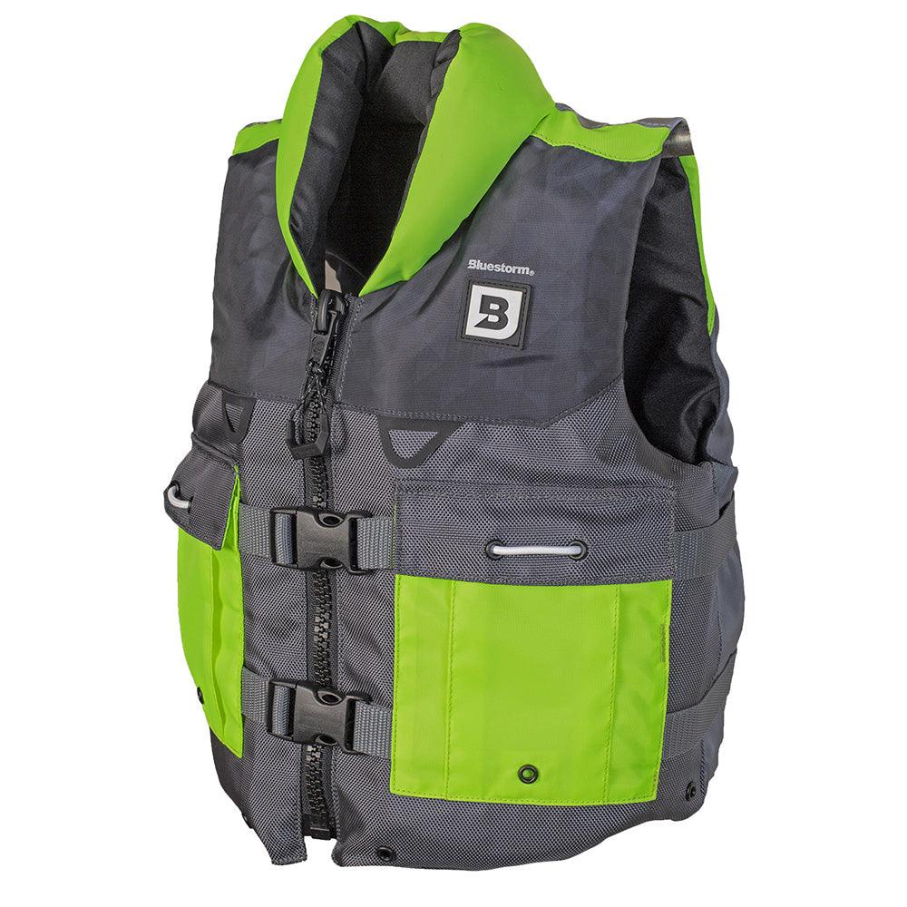 Bluestorm Classic Youth Fishing Life Jacket - Hi-Vis [BS-365-HVS-Y] - Besafe1st® 