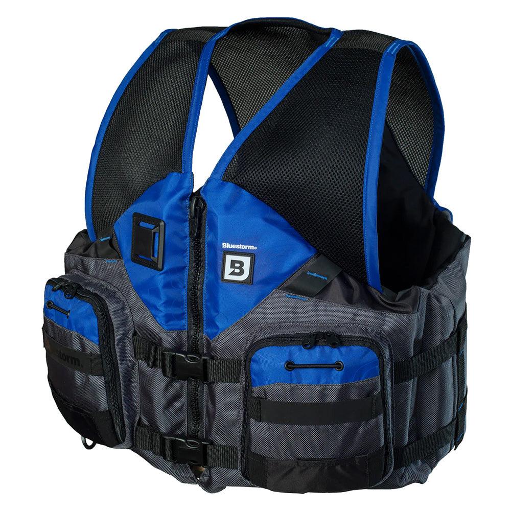 Bluestorm Sportsman Adult Mesh Fishing Life Jacket - Deep Blue - S/M [BS-105-BLU-S/M] - Besafe1st® 