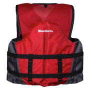 Bluestorm Sportsman Adult Mesh Fishing Life Jacket - Nitro Red - L/XL [BS-105-FDC-L/XL] - Besafe1st® 