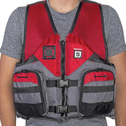 Bluestorm Sportsman Adult Mesh Fishing Life Jacket - Nitro Red - 2XL/3XL [BS-105-FDC-2/3X] - Besafe1st® 