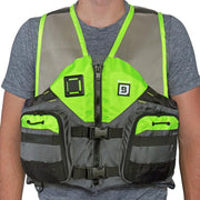 Bluestorm Sportsman Adult Mesh Fishing Life Jacket - Hi-Vis - S/M [BS-105-HVS-S/M] - Besafe1st® 