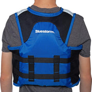 Bluestorm Sportsman Youth Mesh Fishing Life Jacket - Deep Blue [BS-105-NAV-Y] - Besafe1st® 