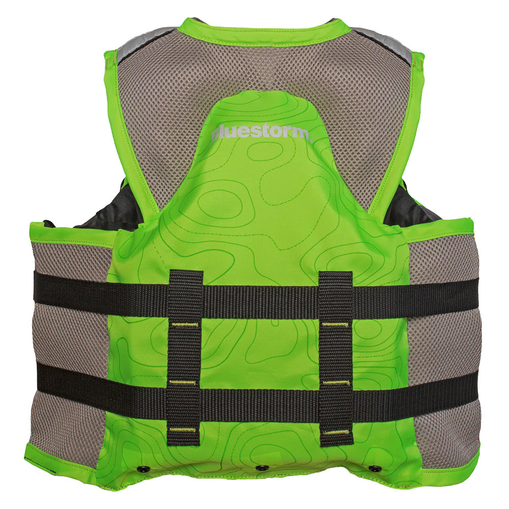 Bluestorm Sportsman Youth Mesh Fishing Life Jacket - Hi-Vis [BS-105-HVS-Y] - Besafe1st® 