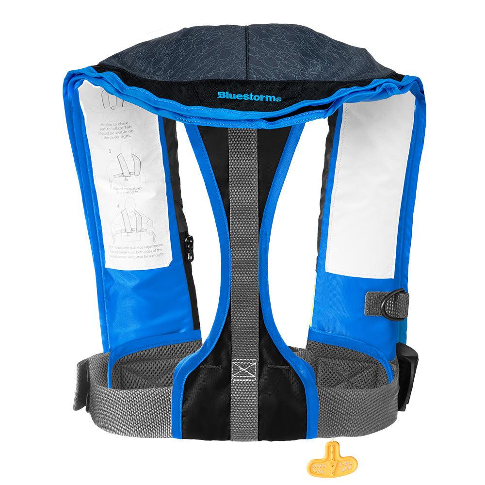 Bluestorm Stratus 35 Auto Type II Inflatable PFD - Coastal Blue [BS-T1H-23-BSB] - Besafe1st® 