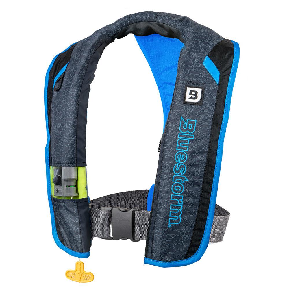 Bluestorm Stratus 35 Auto Type II Inflatable PFD - Coastal Blue [BS-T1H-23-BSB] - Besafe1st® 