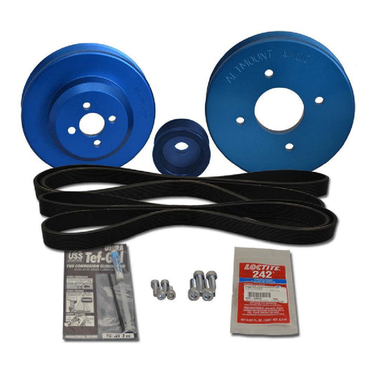 Balmar Yanmar Pulley Kit f/4JH, 4JHE, -TE, -HTE, -DTE [48-YSP-4JH-F] - Besafe1st