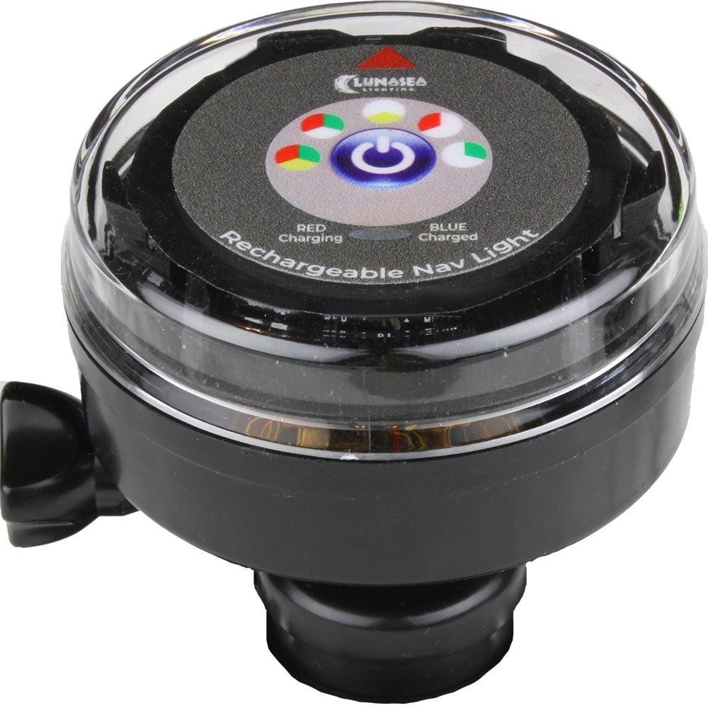 Lunasea Rechargeable Tri-Color Portable Navigation Light (No Mount) - Black [LLB-72BK-UB-00] - Besafe1st® 