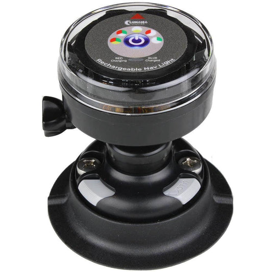 Lunasea Rechargeable Tri-Color Portable Navigation Light w/RailBlaza Quikport Mount - Black [LLB-72BK-UB-01] Lunasea Lighting