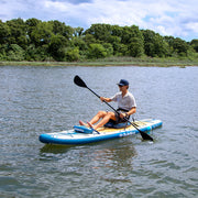 Soltice Watersports 10'6" Rambler Inflatable Stand-Up Paddleboard/Kayak 2-In-1 Kit w/Seat  Convertible Paddle - Blue [36200] - Premium Inflatable Kayaks/SUPs Besafe1st Shop now 