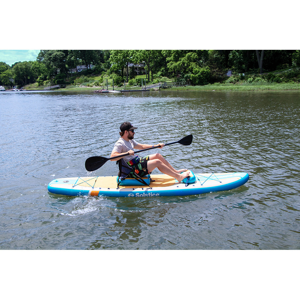 Solstice Watersports 10'6" Rambler Inflatable Stand-Up Paddleboard/Kayak 2-In-1 Kit w/Seat  Convertible Paddle - Orange [36201] - Premium Inflatable Kayaks/SUPs Besafe1st Shop now 