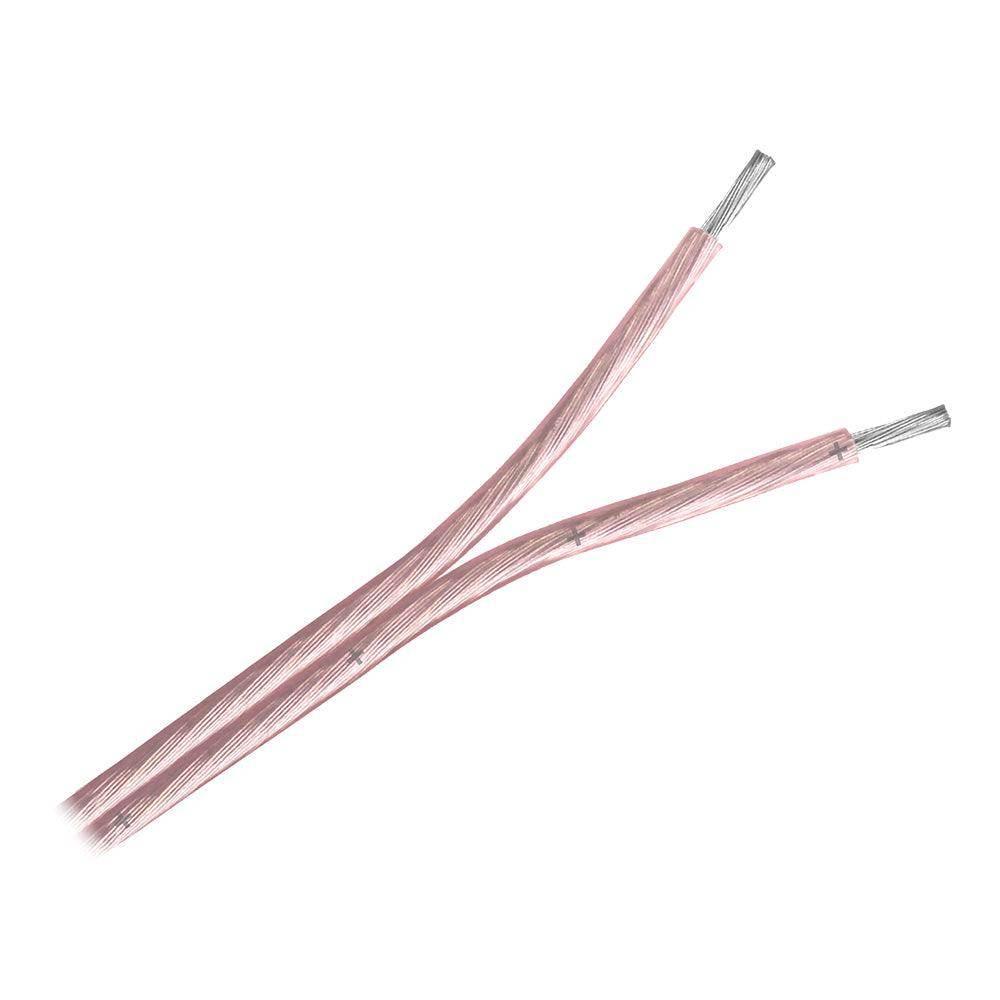 Pacer Clear 16/2 AWG Two Conductor Speaker Wire - 250' [W16-2ACLR-250] Pacer