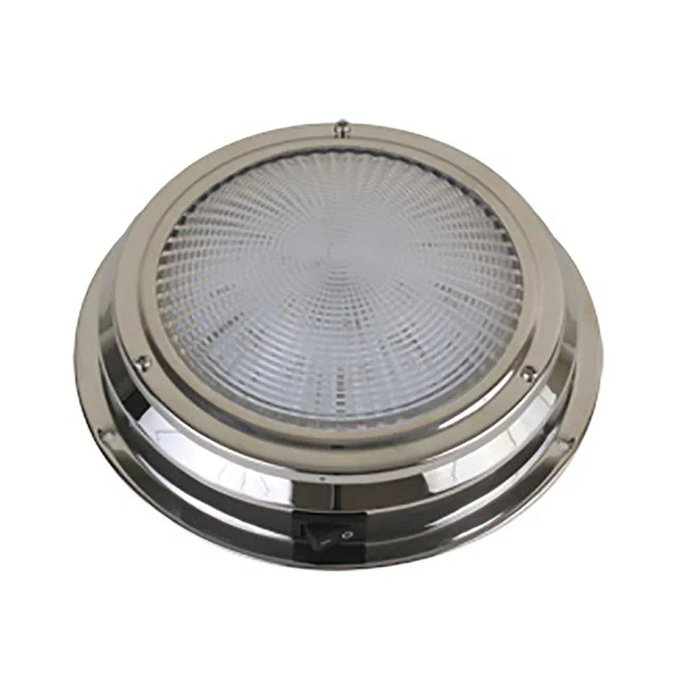 Scandvik LED Dome Light - Traditional - Stainless Steel - 5.5" - 12V [41324P] - Besafe1st