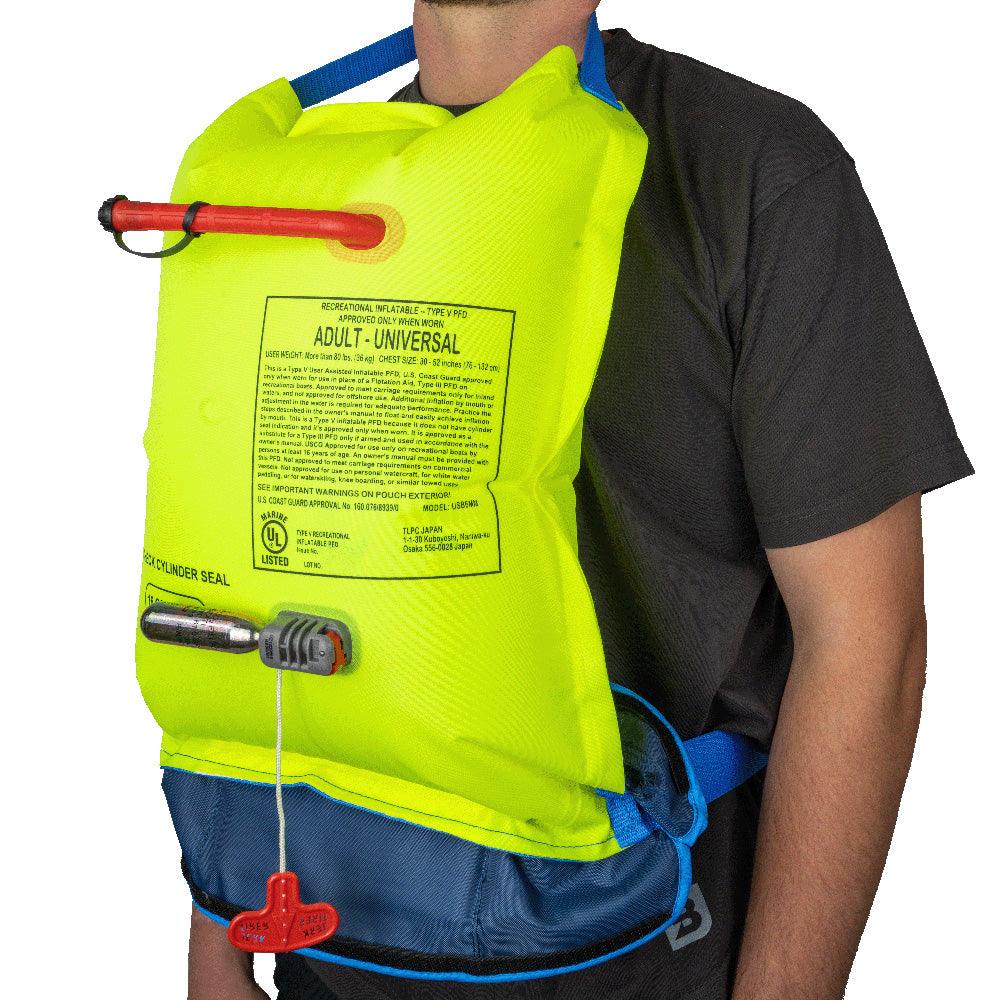 Bluestorm Cirro 16 Manual Inflatable Belt Pack - Hi-Vis [BS-USD6MM-HVS] - Besafe1st® 