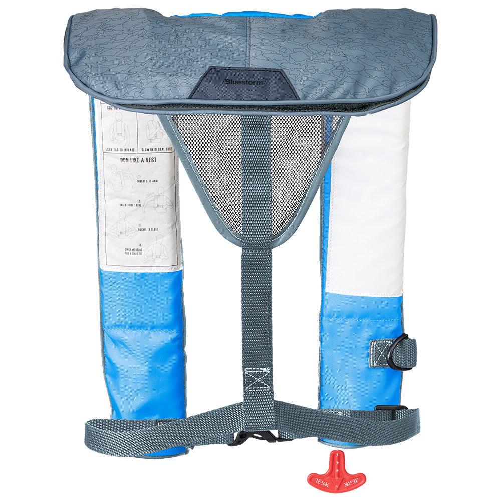 Bluestorm Cirrus 26 Auto/Manual Type V Inflatable PFD - Coastal Blue [SL6F-23-BSB] - Besafe1st® 