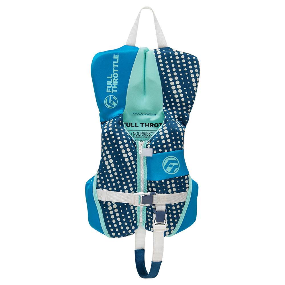 Full Throttle Infant Rapid-Dry Flex-Back Life Jacket - Aqua [142200-505-000-25] - Besafe1st