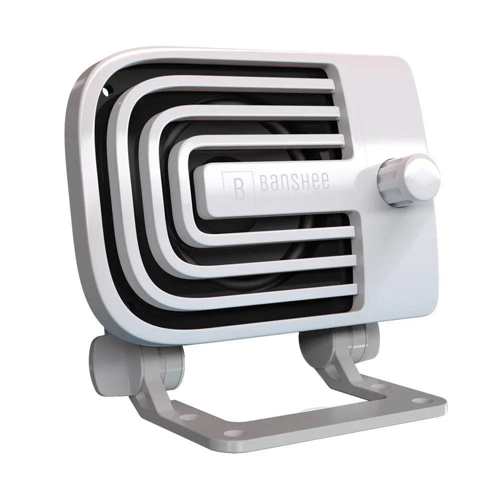 Banshee Marine Active External VHF Speaker - White [BAR-VA-1W] - Besafe1st