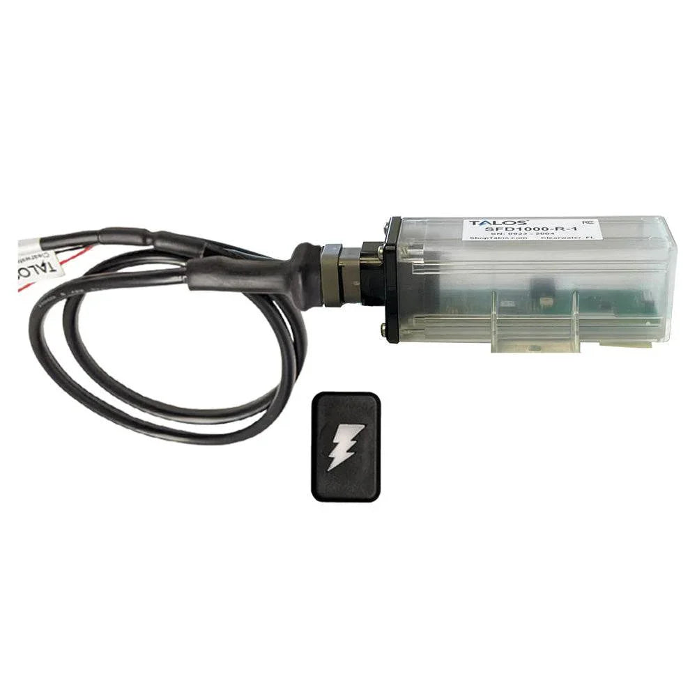 TALOS Remote Housing Lightning Detection System w/10' Cable - Black Rectangular Indicator w/Translucent Housing [SFD1000R-T1-BR-BL-10FT] TALOS